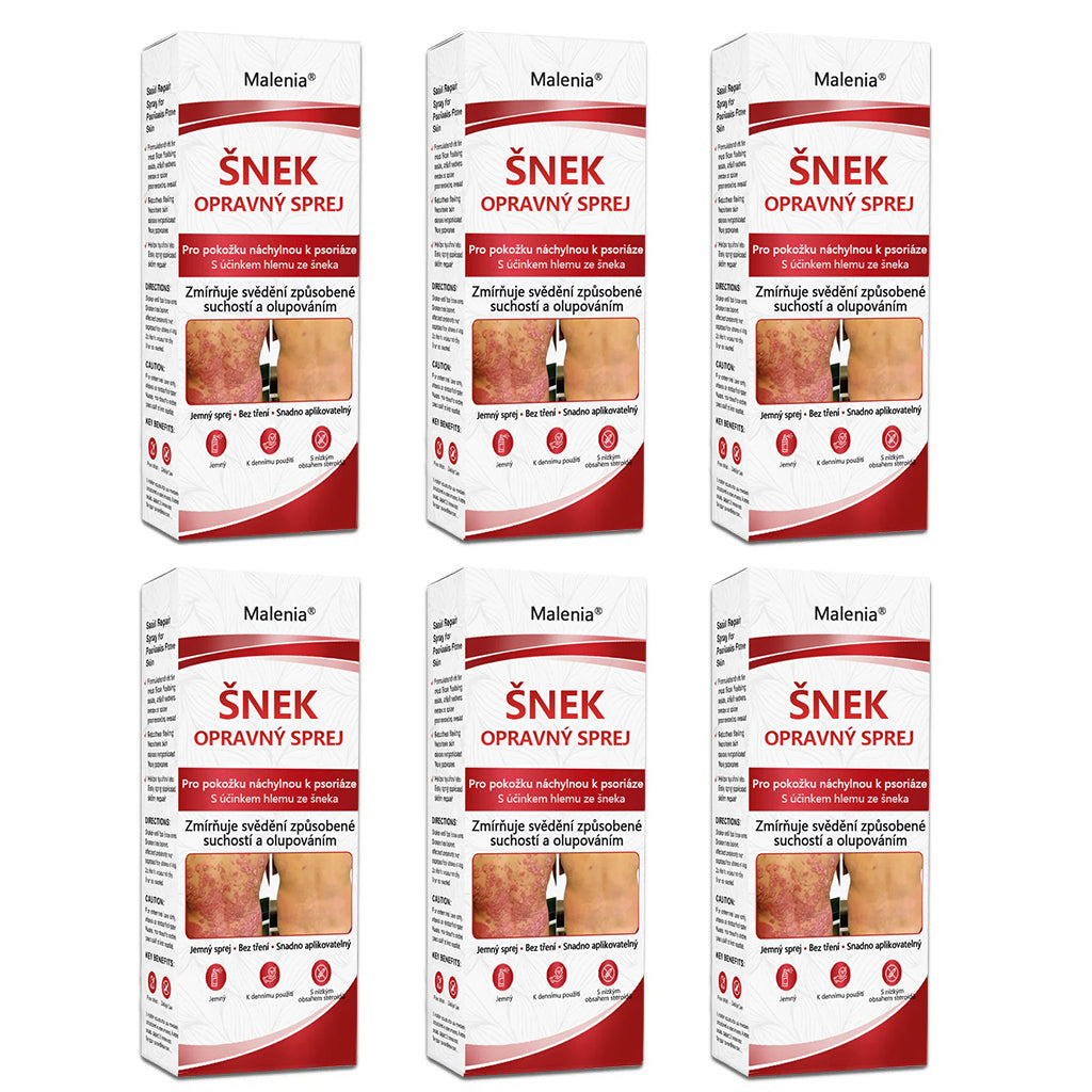 🔥Malenia® Snail Repair Spray pro svědivou, šupinatou pokožku s psoriázou